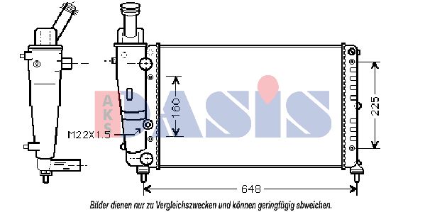 AKS DASIS Radiators, Motora dzesēšanas sistēma 300015N
